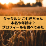クックルン コムギの本名や年齢は?子役プロフィールが気になる